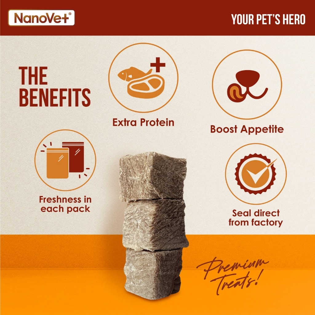 NANOVET FREEZE DRIED DUCK 200G CAT & DOG TREATS image 5