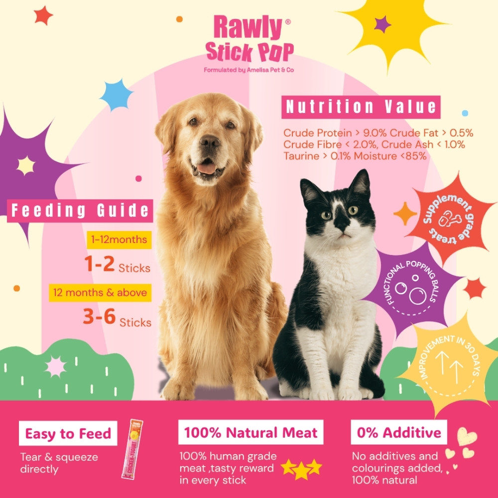 AMELISA RAWLY STICK POP PET PUREE 16GX20+2 DUCK & GOAT MILK DOG & CAT LICK image 4