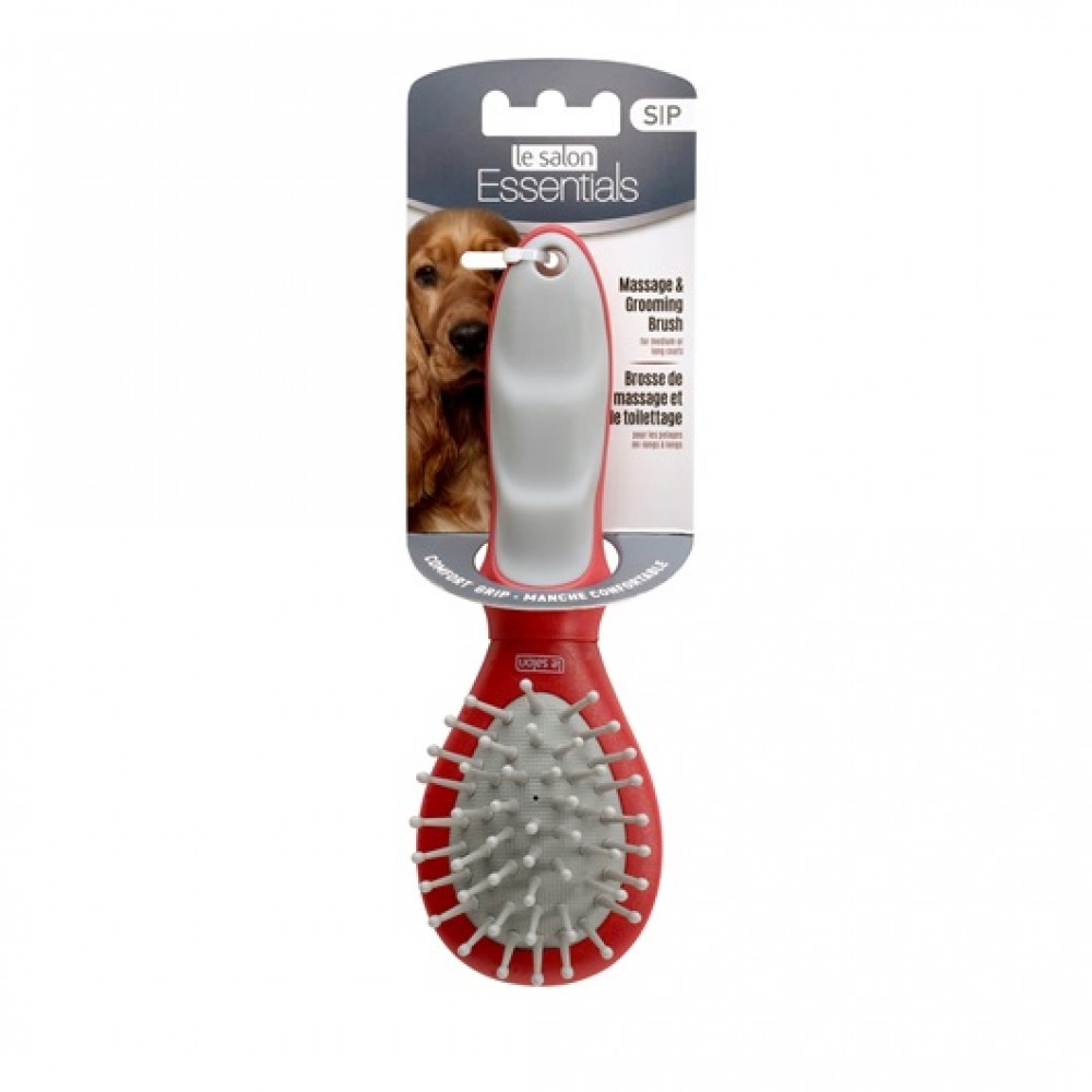 LE SALON ESSENTIAL DOG MASSAGE/GROOMING BRUSH SMALL image 2