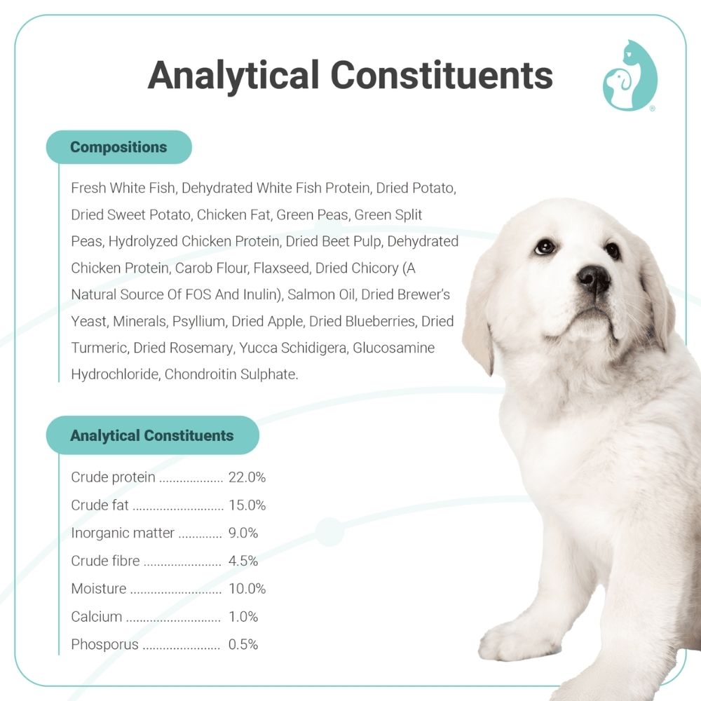 PET UNIVERSE NOURISH DOG VITALITY 4KG DIGESTIVE AND WEIGHT CONTROL WITH FRESH WHITEFISH DRY DOG FOOD image 3