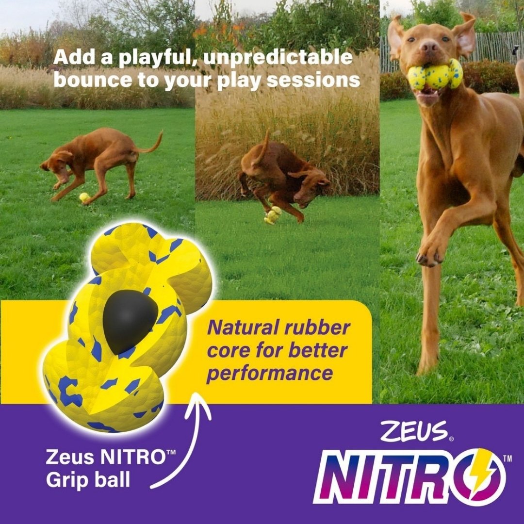 ZEUS DOG NITRO WEIGHTED GRIP BALL 12.4CM image 3
