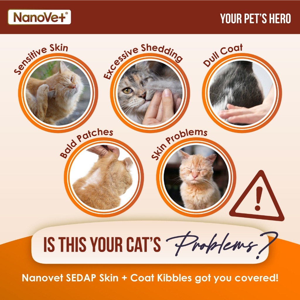 NANOVET SEDAP SKIN + COAT 1.8KG DRY CAT FOOD image 2