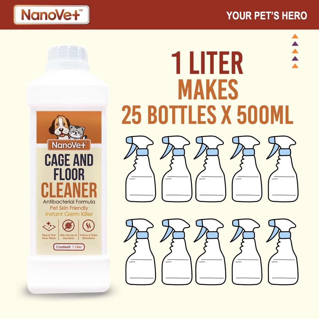 NANOVET PET CAGE & FLOOR CLEANER 1L image 6