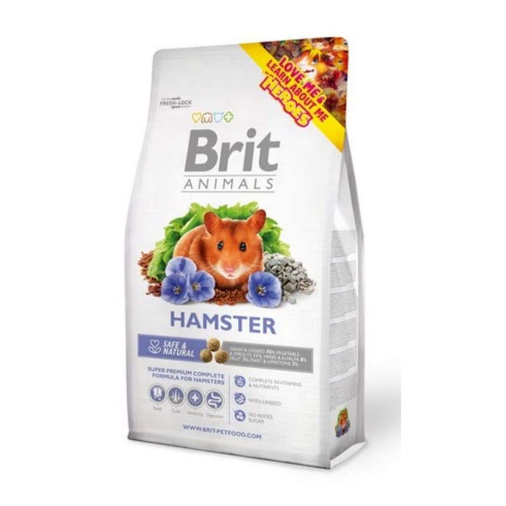 BRIT CARE ANIMALS HAMSTER 300G DRY FOOD image 2