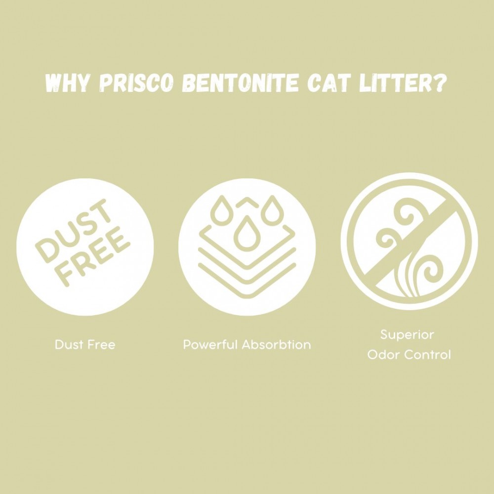 PRISCO 10L LEMON BENTONITE CAT LITTER image 4
