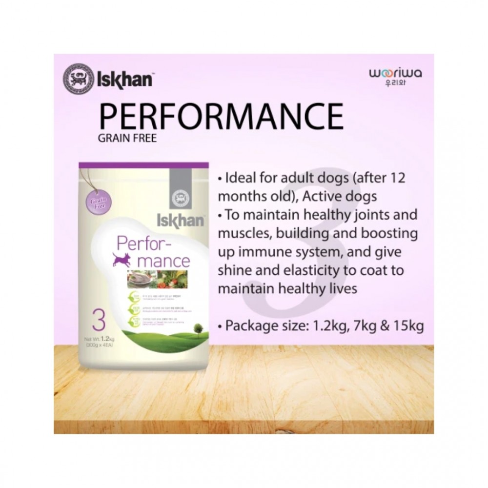 ISKHAN PERFORMANCE 1.2KG DRY DOG FOOD image 2
