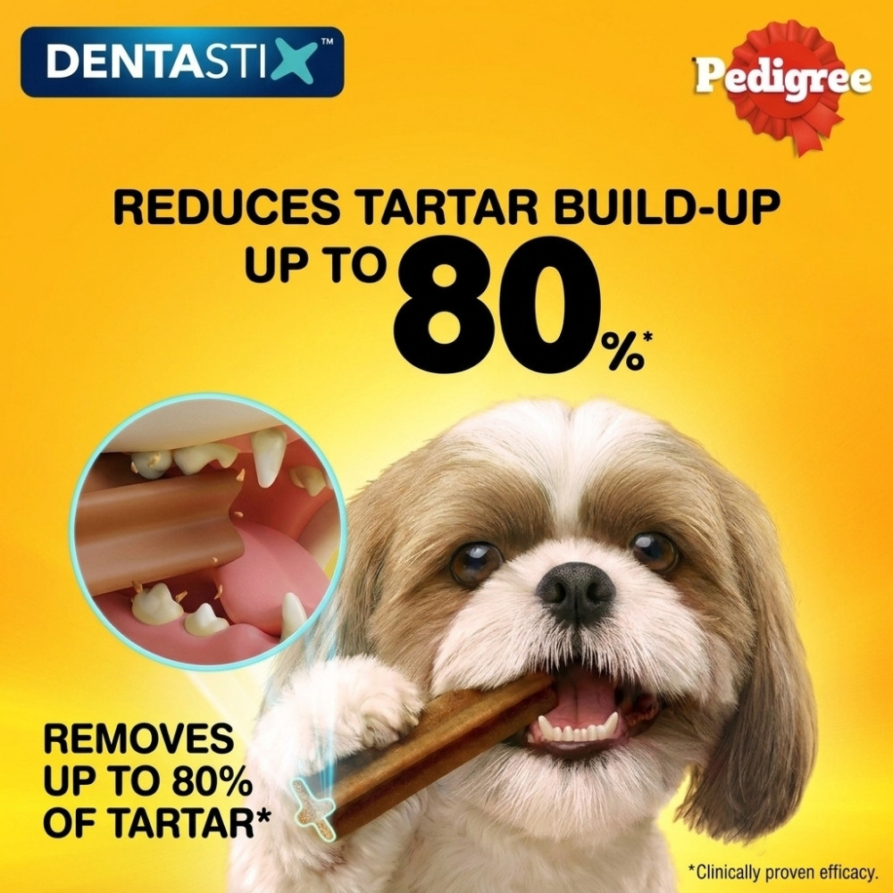 PEDIGREE DENTASTIX SMALL DOG GREEN TEA 105G/ 7CHEWS DOG DENTAL TREAT image 2