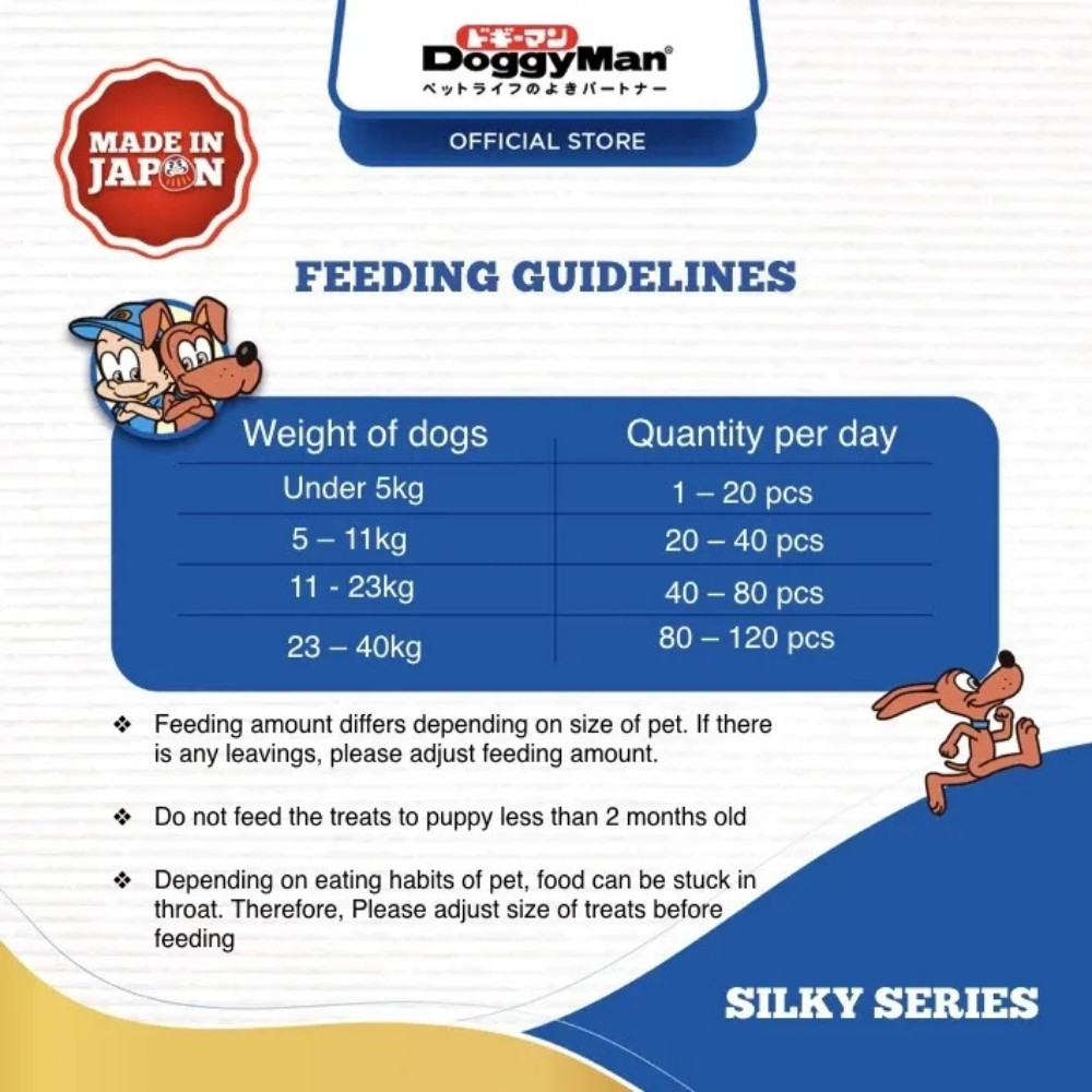 DOGGYMAN SILKY CHICKEN CUBES WITH VEGETABLE 100G DOG SNACK image 5