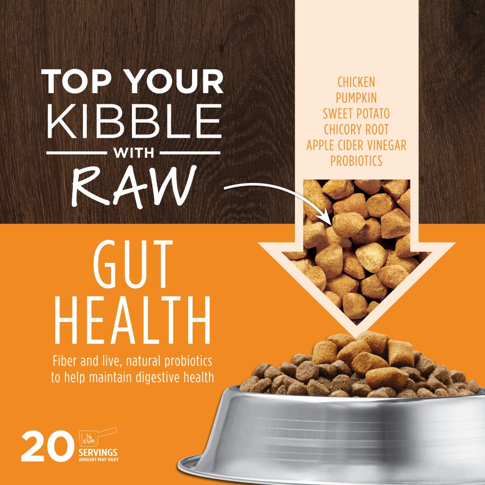 INSTINCT DOG FREEZE-DRIED RAW BOOST MIXERS 21G (0.75OZ) GRAIN-FREE GUT HEALTH DOG FOOD TOPPER image 3