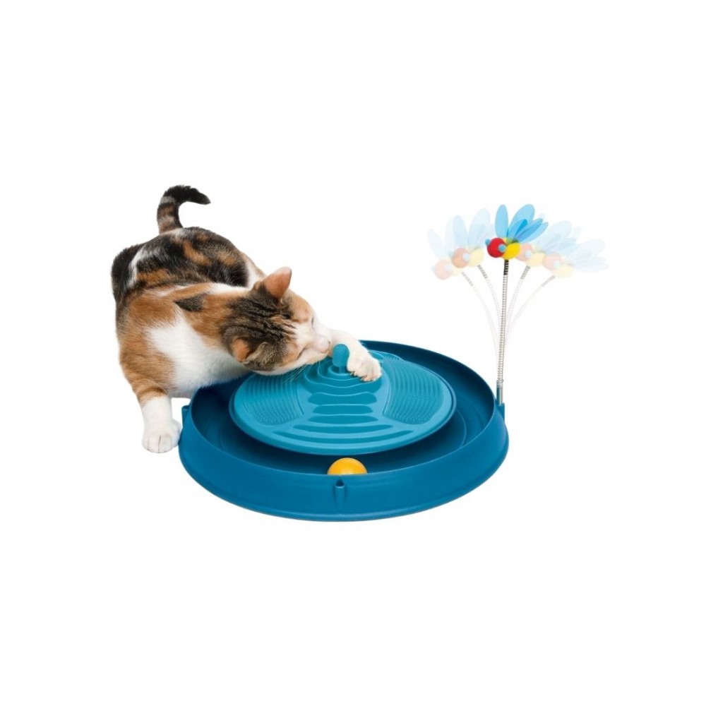 CATIT PLAY 3 IN 1 CIRCUIT BALL WITH CATNIP MASSAGER image 2