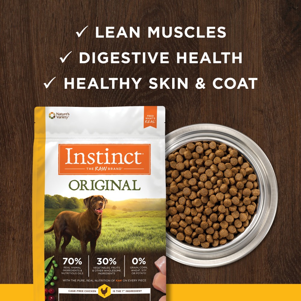 INSTINCT DOG ORIGINAL 1.8KG (4LB) GRAIN FREE RECIPE WITH REAL CHICKEN DRY DOG FOOD image 7