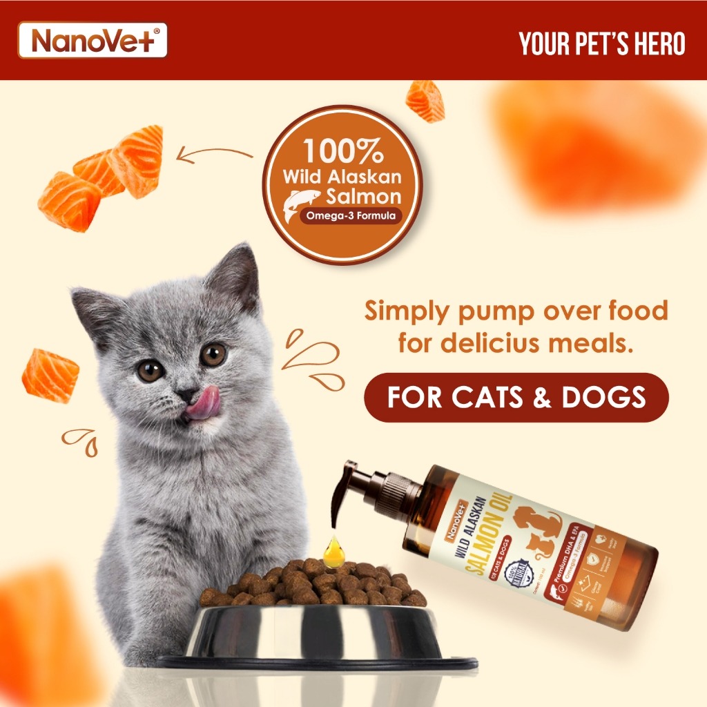 NANOVET WILD ALASKAN SALMON OIL 250ML image 4