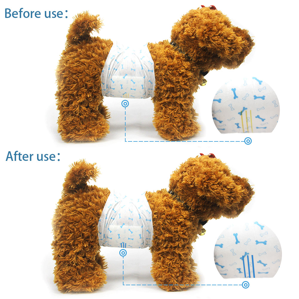 DONO DISPOSABLE PET DIAPER WITH URINE TRACK MALE S 12PCS image 7