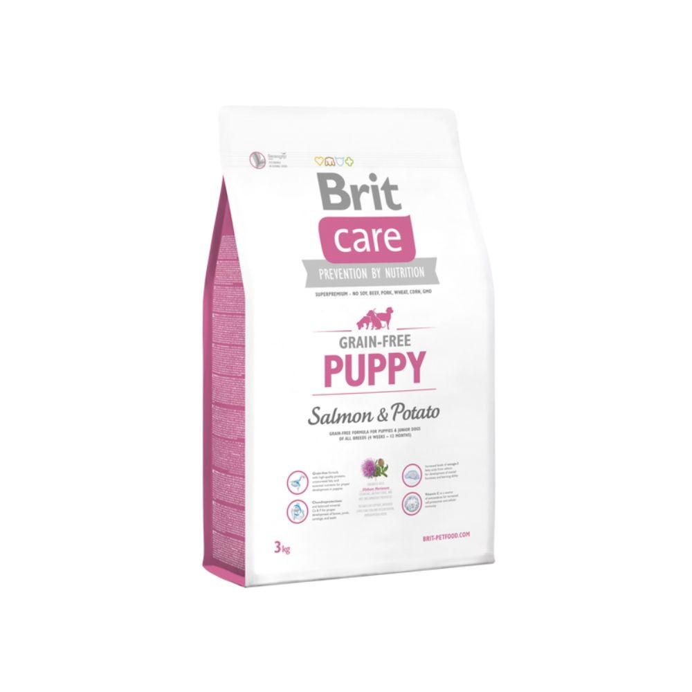 BRIT CARE DOG 3KG GRAIN FREE PUPPY SALMON DRY DOG FOOD image 2