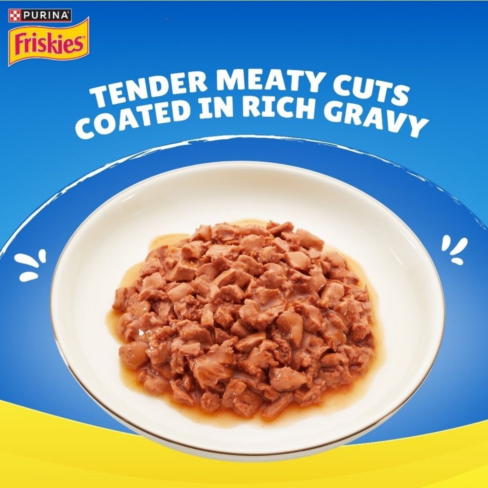 FRISKIES 70G ADULT GRAVY OCEAN FISH POUCH WET CAT FOOD image 7