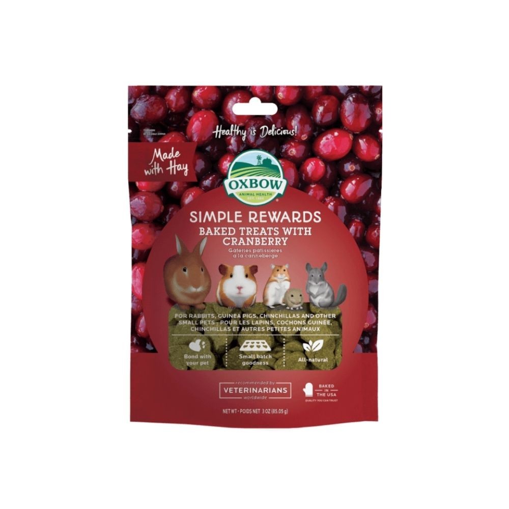 OXBOW SIMPLE REWARD BAKED TREATS WITH CRANBERRY 85G image 2