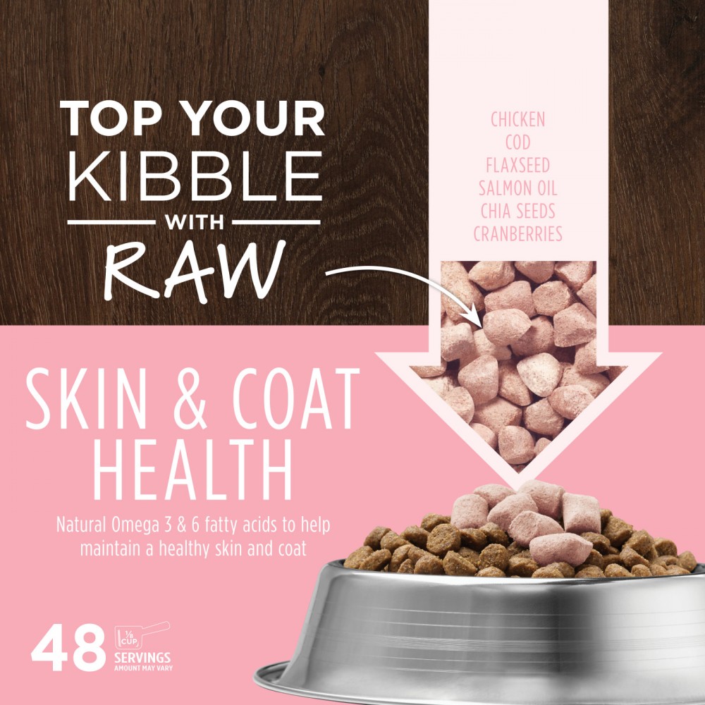 INSTINCT DOG FREEZE-DRIED RAW BOOST MIXERS 21G (0.75OZ) GRAIN-FREE SKIN & COAT DOG FOOD TOPPER image 2