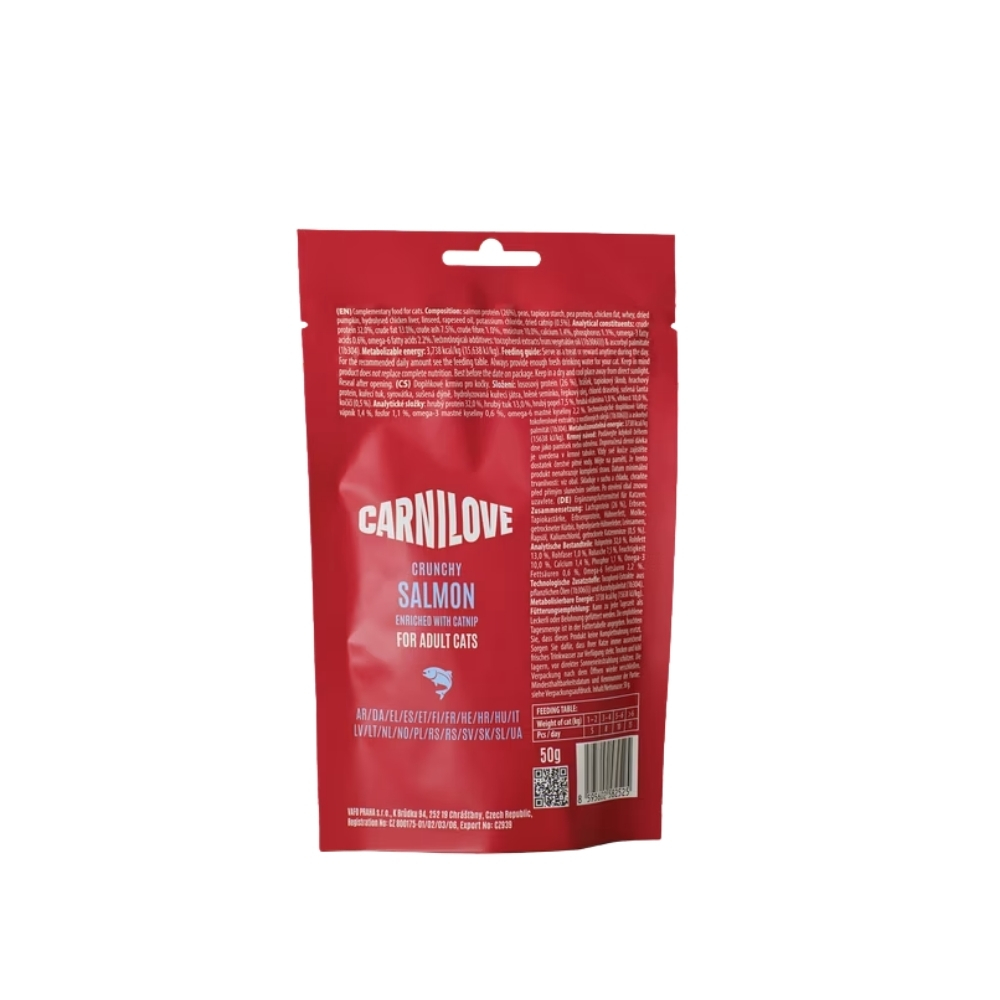 CARNILOVE CAT 50G CRUNCHY SALMON CAT SNACK image 6