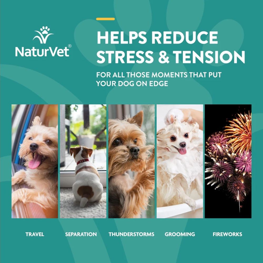 NATURVET QUIET MOMENT DOG CALMING AID 90G (30 TABLETS) image 3