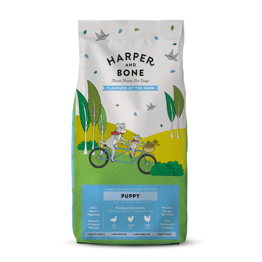 HARPER AND BONE DOG FLAVOURS OF THE FARM PUPPY ALL BREEDS DRY DOG FOOD image 2