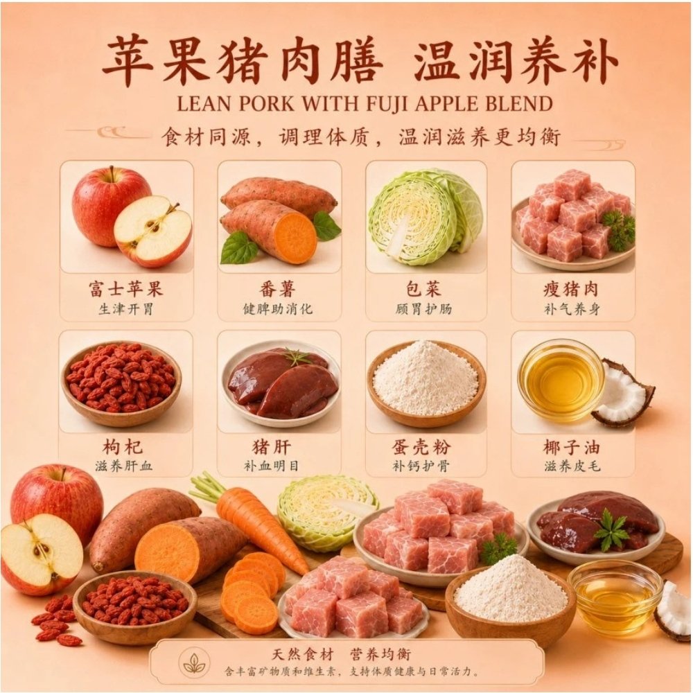 MYDOGKING SINGLE PACK 100G LEAN PORK WITH FUJI APPLE BLEND COOKED DOG FOOD image 2