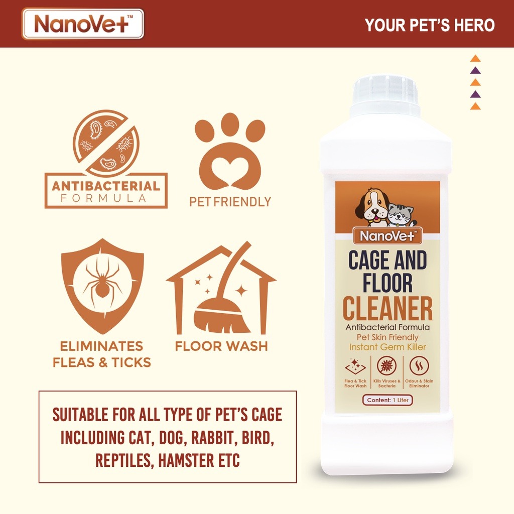 NANOVET PET CAGE & FLOOR CLEANER 1L image 5