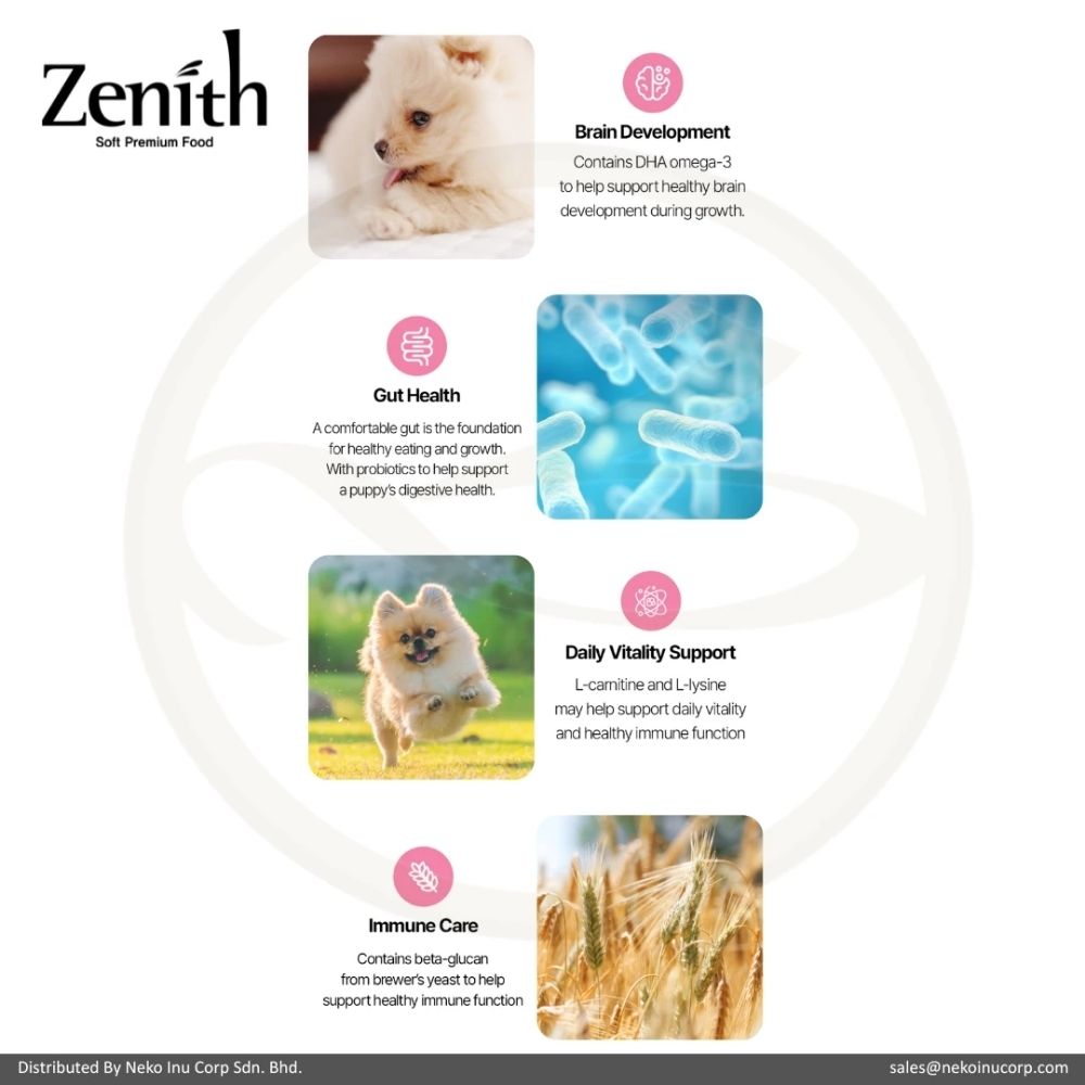 ZENITH SOFT KIBBLE 1.2KG PUPPY CHICKEN DRY DOG FOOD image 2