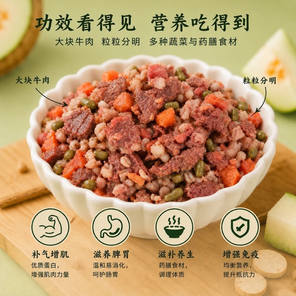 MYDOGKING SINGLE PACK 100G SLOW BRAISED BEEF WITH WINTER MELON COOKED DOG FOOD image 7