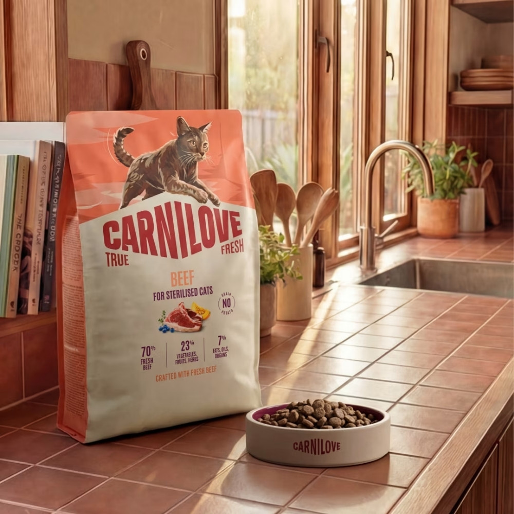 CARNILOVE CAT 400G TRUE FRESH BEEF STERILISED ADULT DRY CAT FOOD image 4