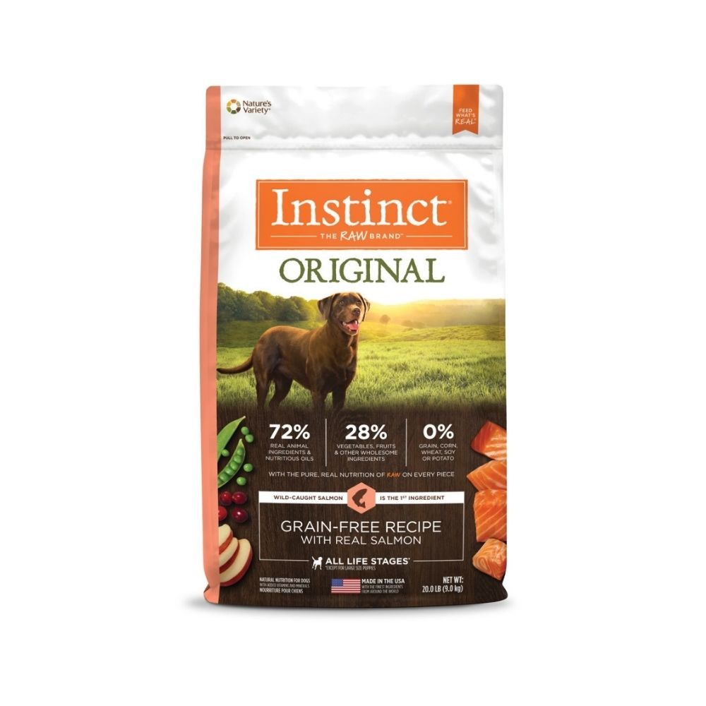 INSTINCT DOG ORIGINAL 9KG (20LB) GRAIN FREE RECIPE WITH REAL SALMON DRY DOG FOOD image 2