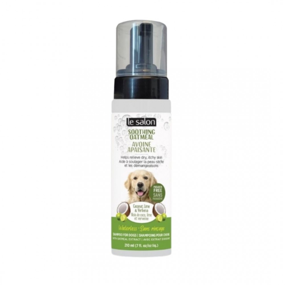 LE SALON DOG 210ML SOOTHING OATMEAL WATERLESS SHAMPOO COCONUT-LIME VERBENA SCENT image 2