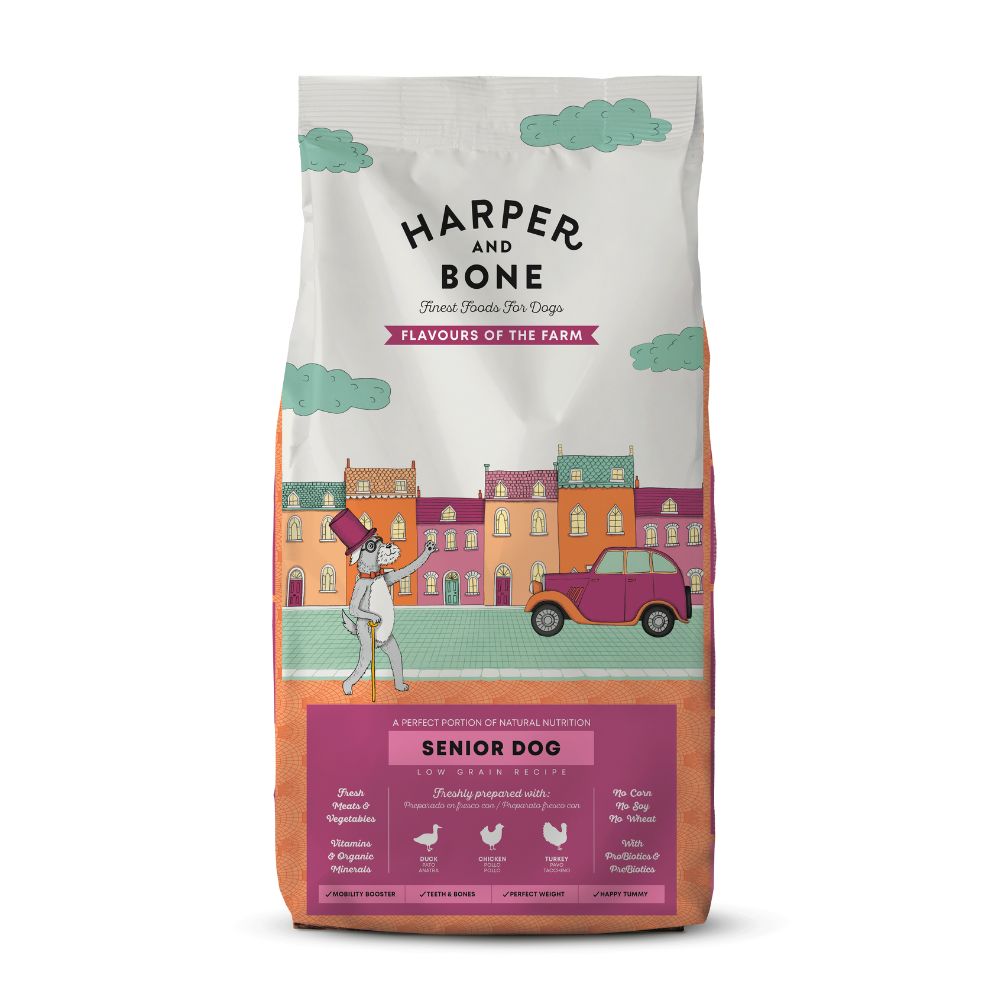 HARPER AND BONE DOG FLAVOURS OF THE FARM SENIOR AND LIGHT ALL BREEDS DRY DOG FOOD image 2