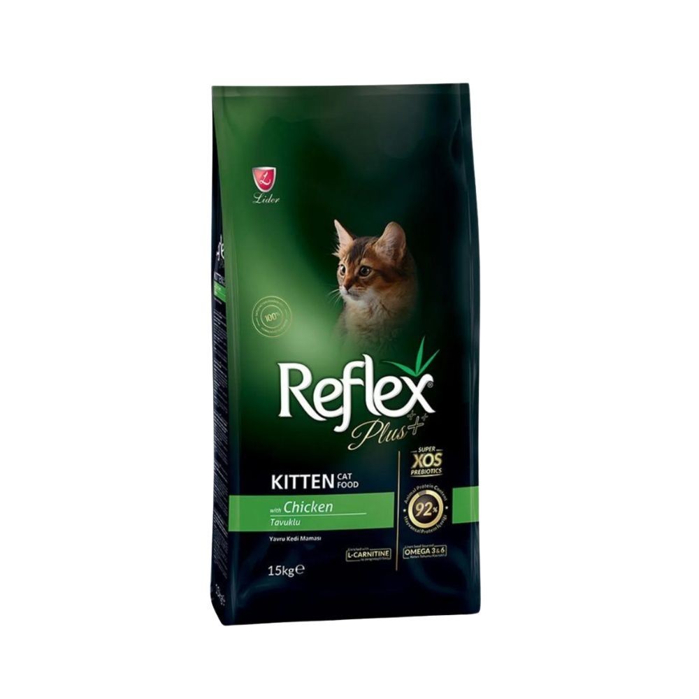 REFLEX PLUS 15KG KITTEN CHICKEN DRY CAT FOOD image 2