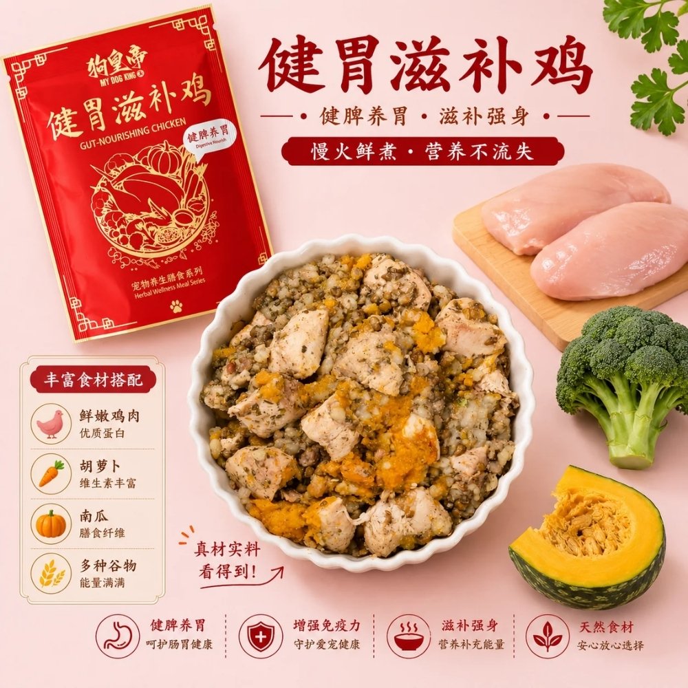 MYDOGKING SINGLE PACK 100G GUT-NOURISHING BOILED CHICKEN COOKED DOG FOOD image 5