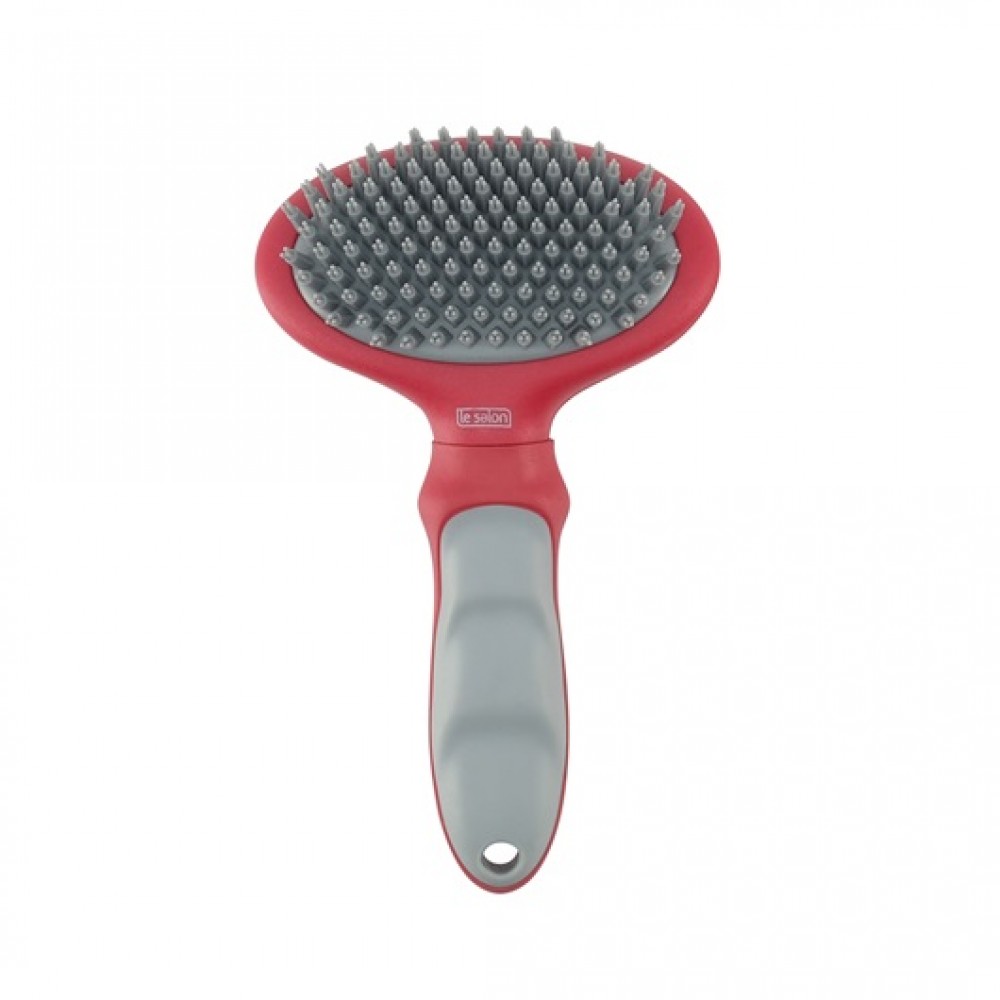 LE SALON ESSENTIAL DOG RUBBER SLICKER BRUSH LARGE image 2