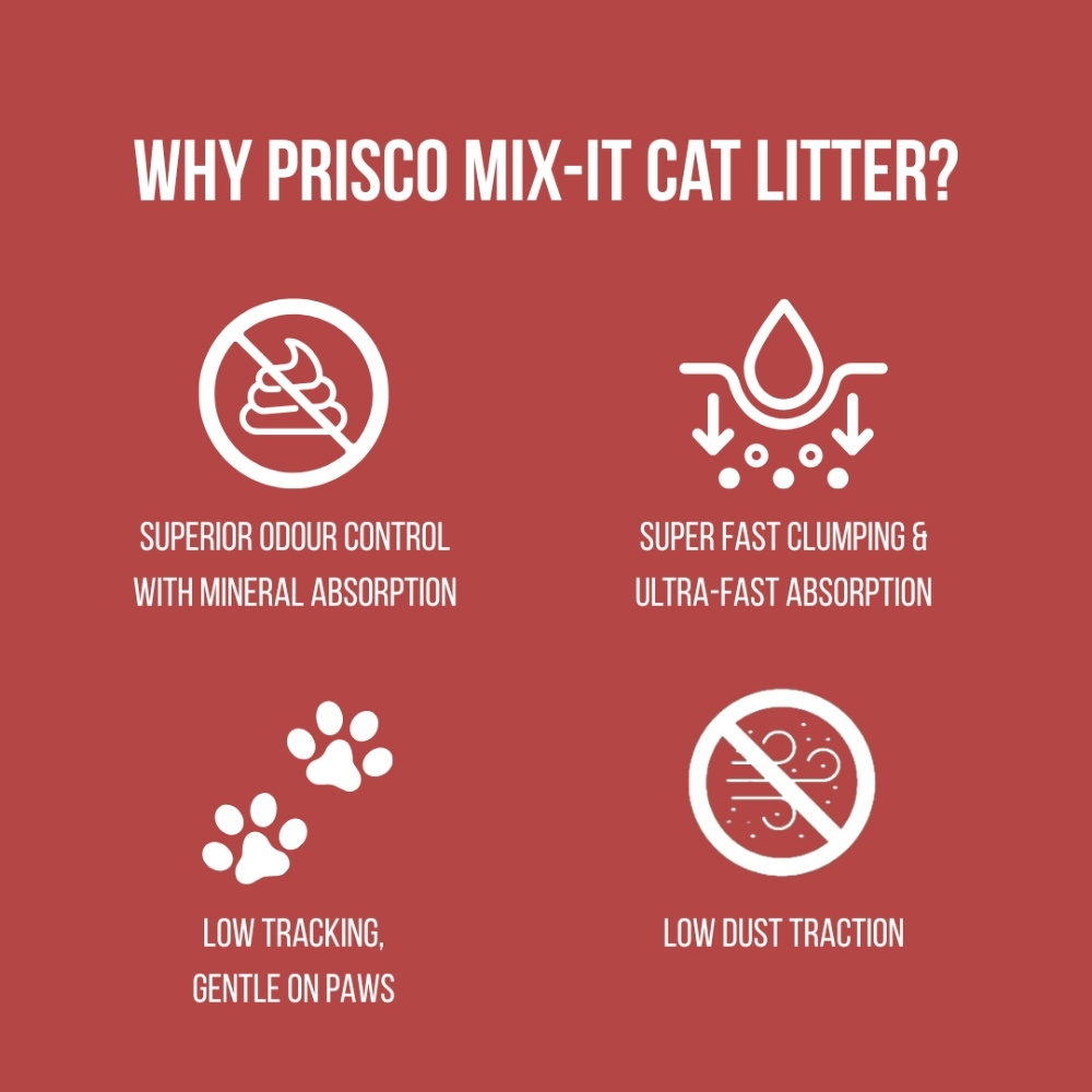 PRISCO MIX-IT 7L BENTONITE + CASSAVA CAT LITTER image 4