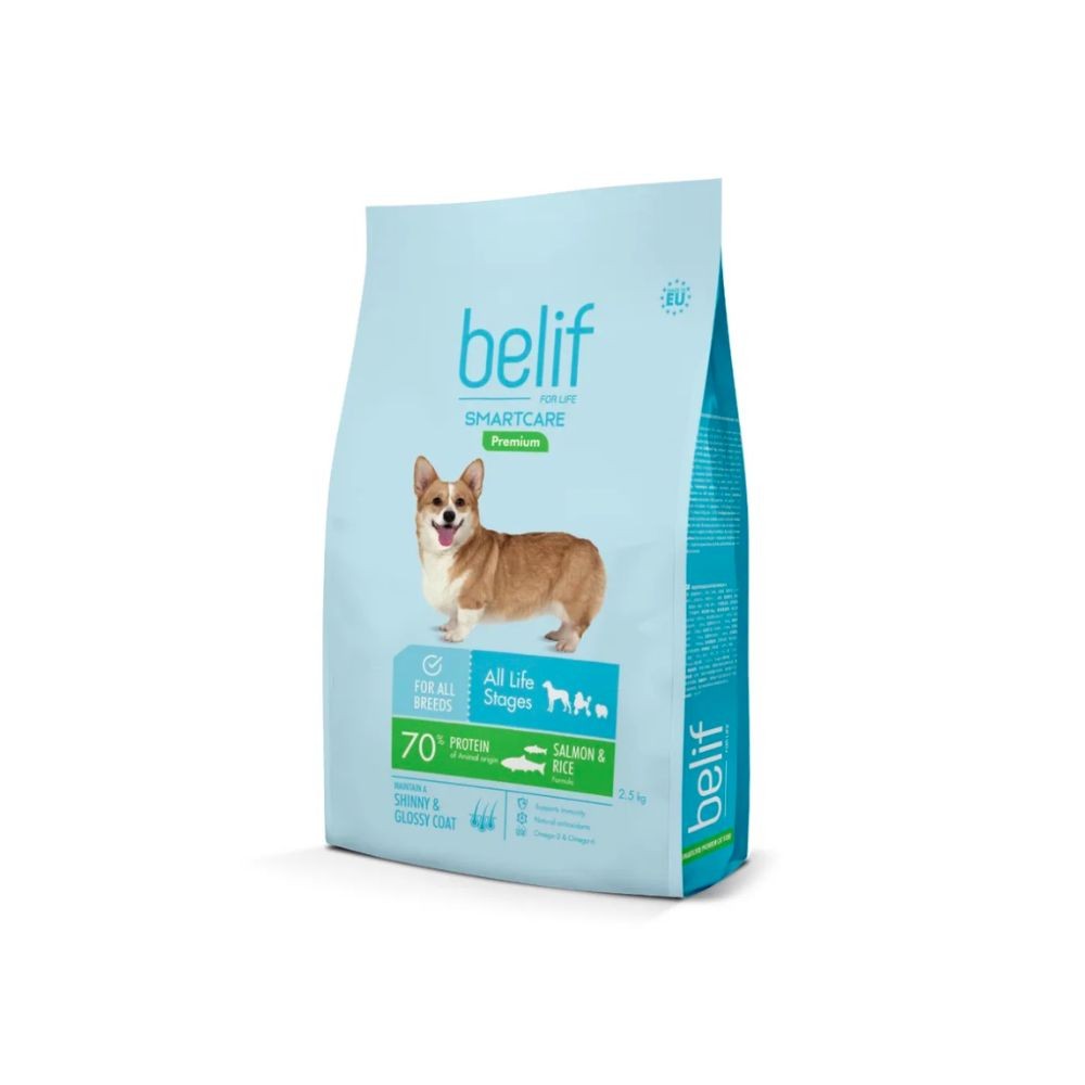 BELIF DOG SMARTCARE SALMON & RICE DRY DOG FOOD image 3