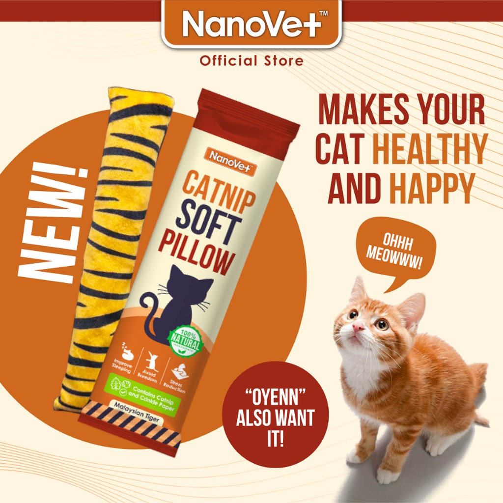NANOVET CATNIP SOFT PILLOW image 7