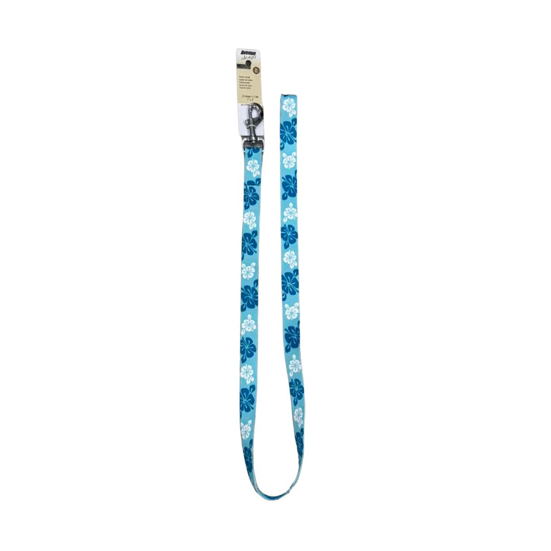 AVENUE DOG LEASH X-LARGE HAWAIIAN SPLASH BLUE 25.4'' X 48 image 1