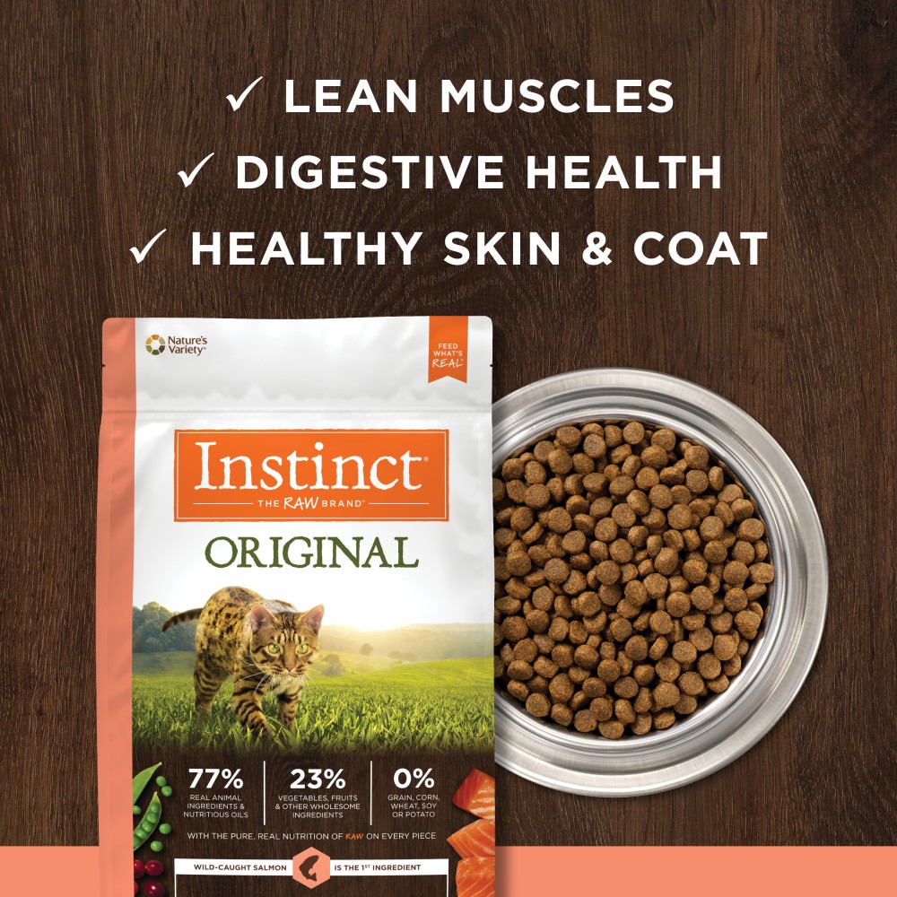 INSTINCT CAT ORIGINAL 2KG (4.5LB) GRAIN FREE RECIPE WITH REAL SALMON DRY CAT FOOD image 5