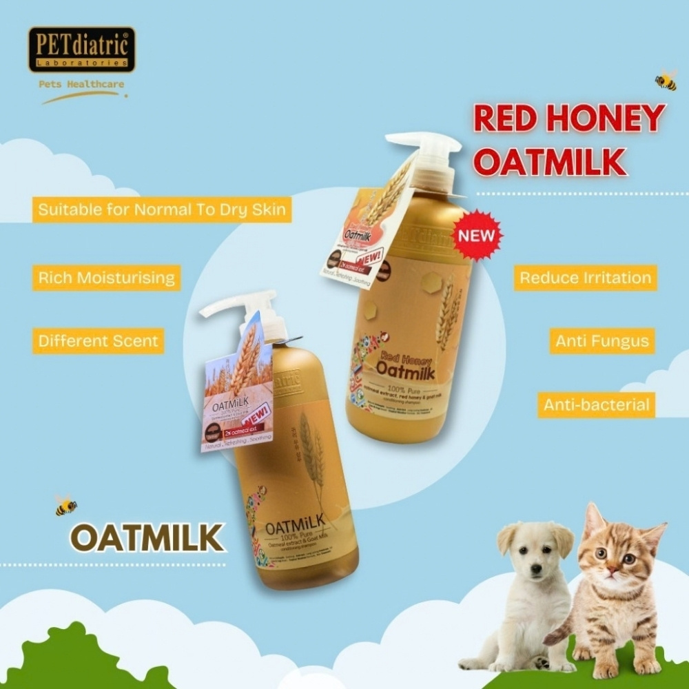 PETDIATRIC ZANTREE RED HONEY OATMEAL SHAMPOO 725ML image 3