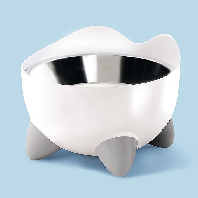 CATIT PIXI ELEVATED FEEDING DISH WHITE 13.5WX9.9H CM image 3