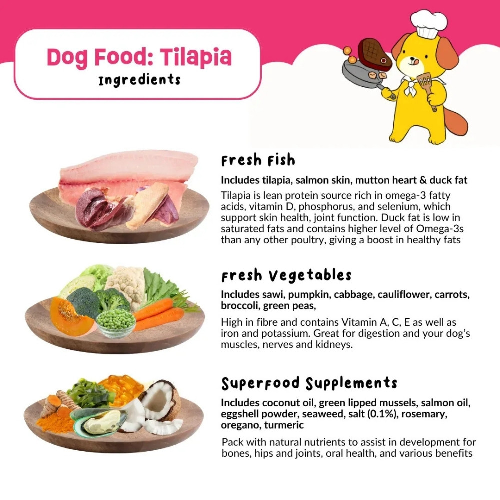 PETCHEF DOG 100G TILAPIA RECIPE COOKED DOG FOOD image 5