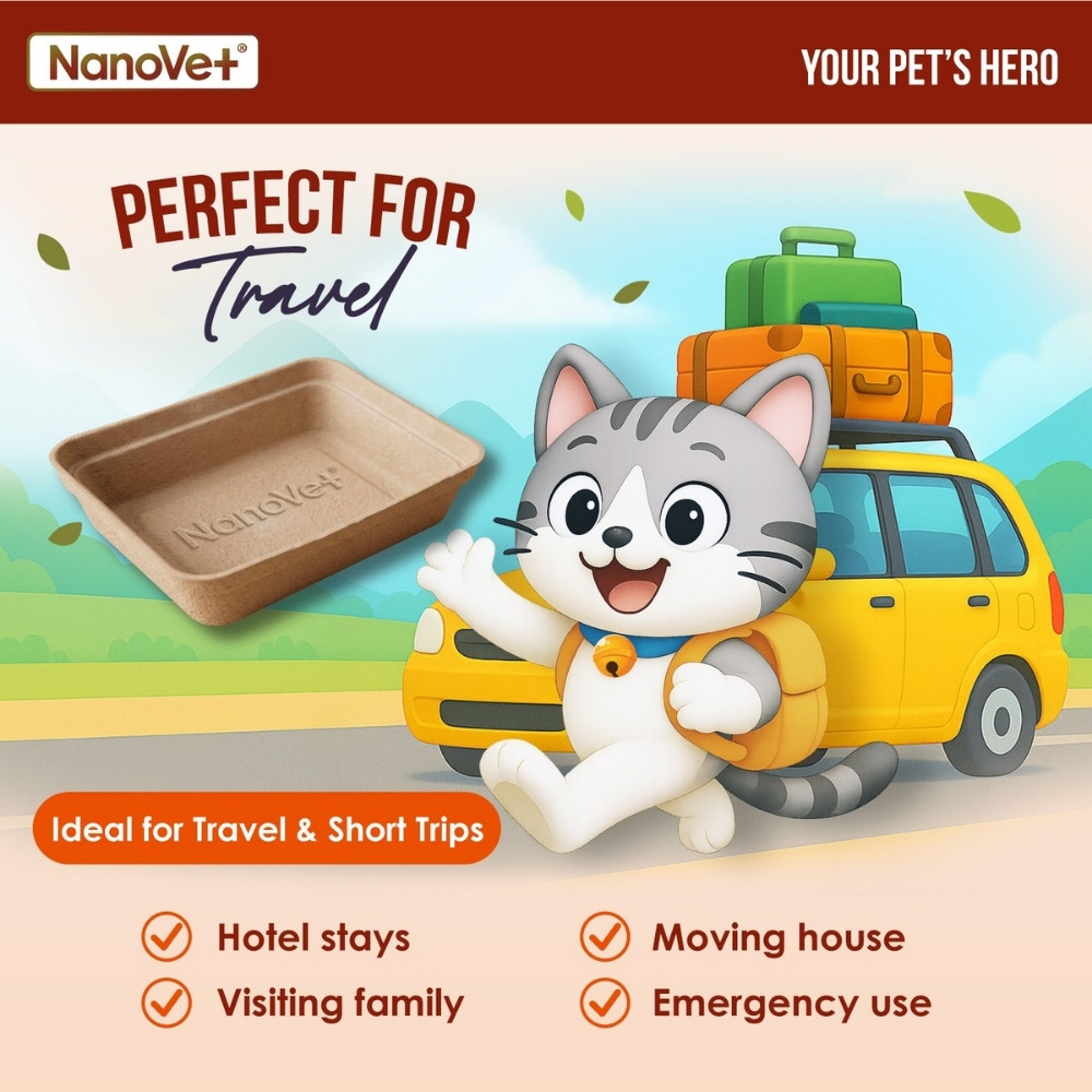 NANOVET DISPOSABLE CAT LITTER KIT image 4