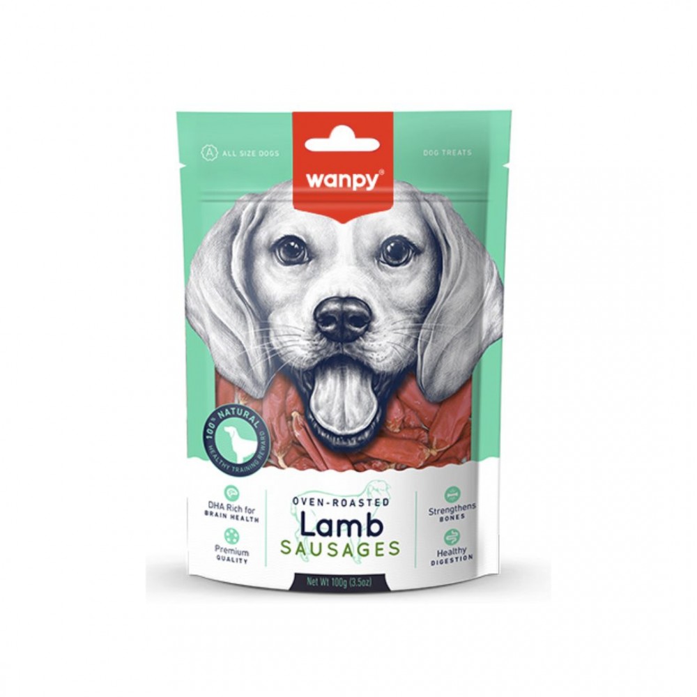 WANPY LAMB SAUSAGE 100G DOG SNACK image 2