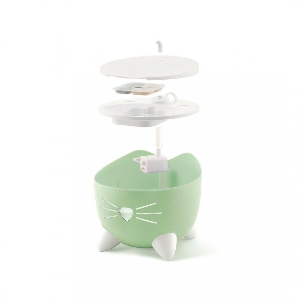 CATIT PIXI FOUNTAIN 2.5L MINT GREEN WITH LED image 2