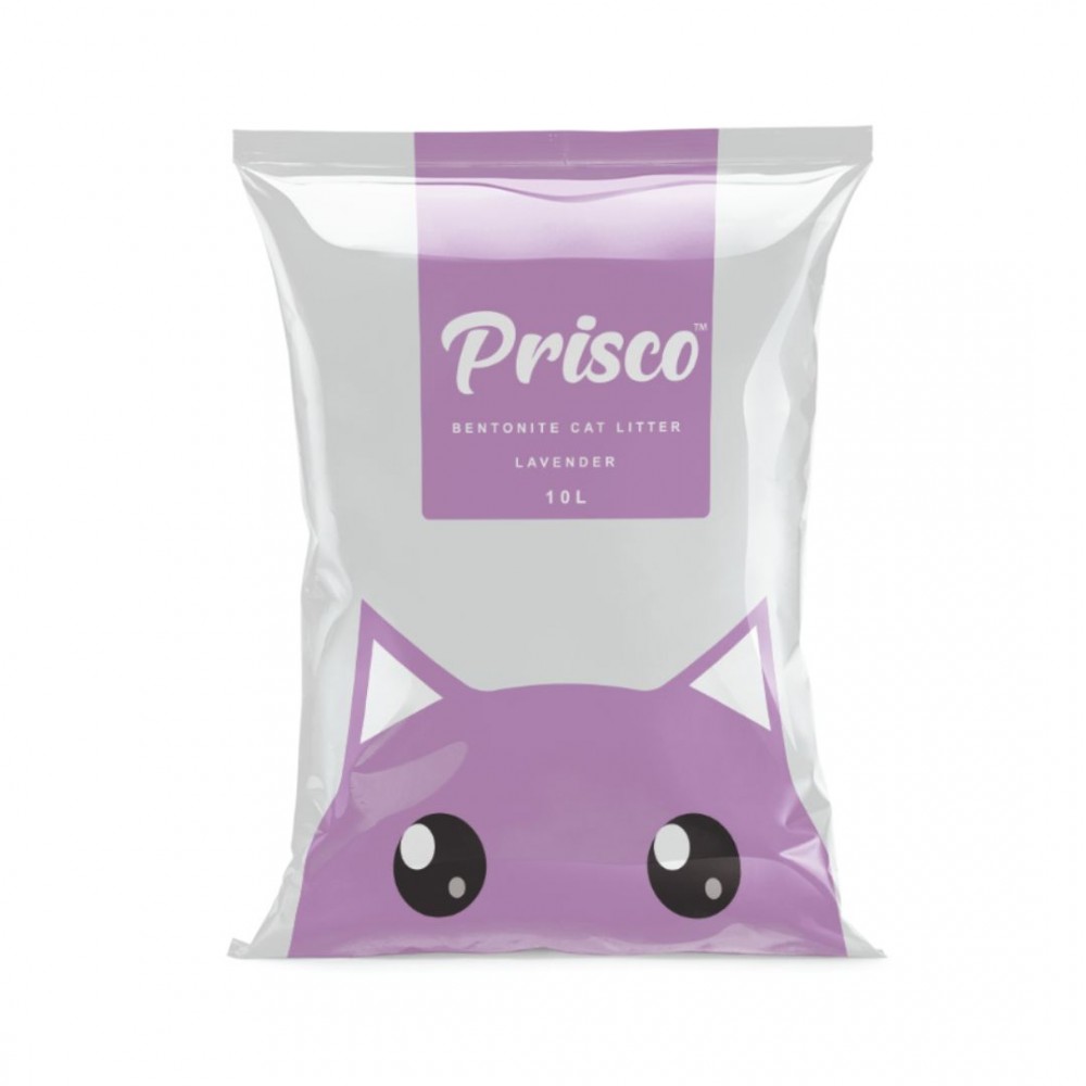 PRISCO 10L LAVENDER BENTONITE CAT LITTER image 2