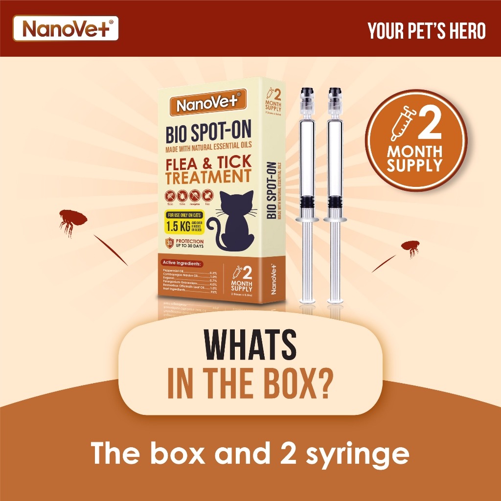 NANOVET SPOT-ON FLEA & TICK TREATMENT FOR CAT image 5