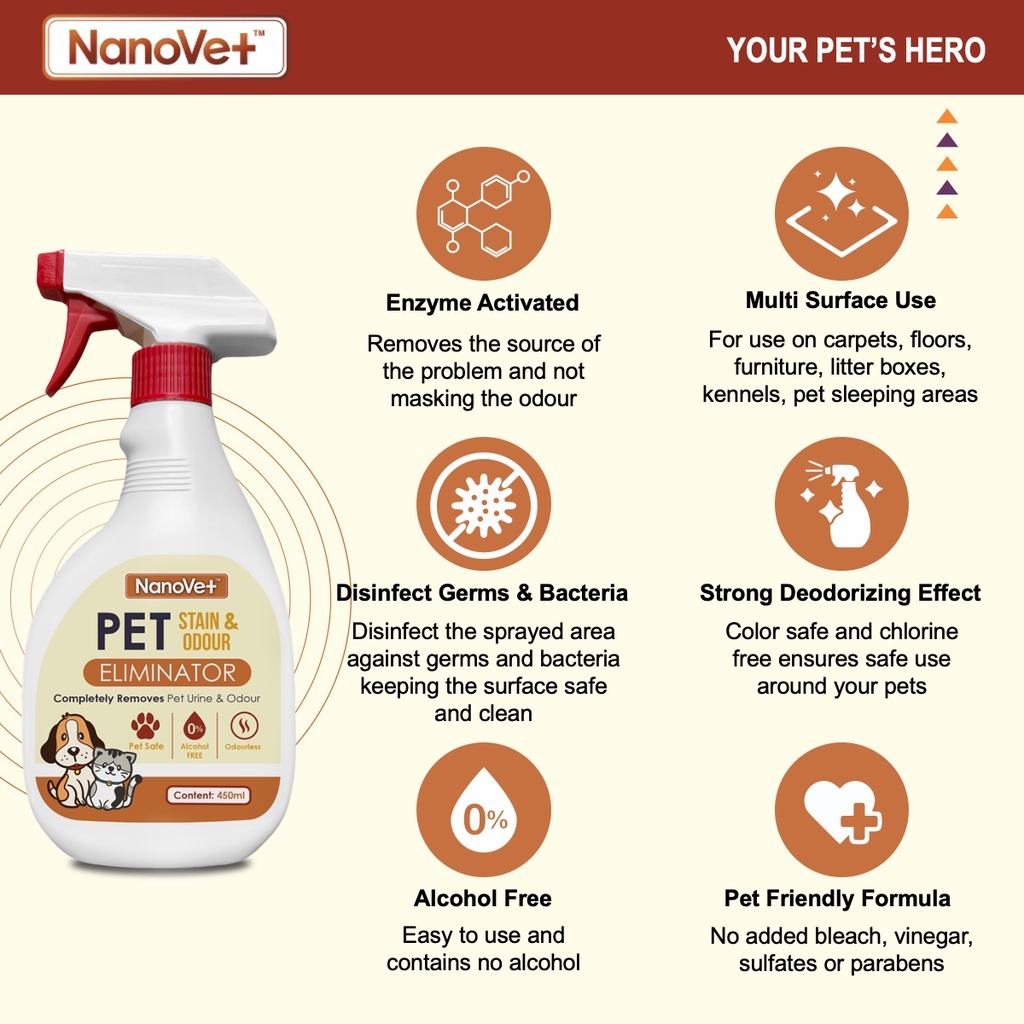 NANOVET STAIN AND ODOUR ELIMINATOR 500ML image 3