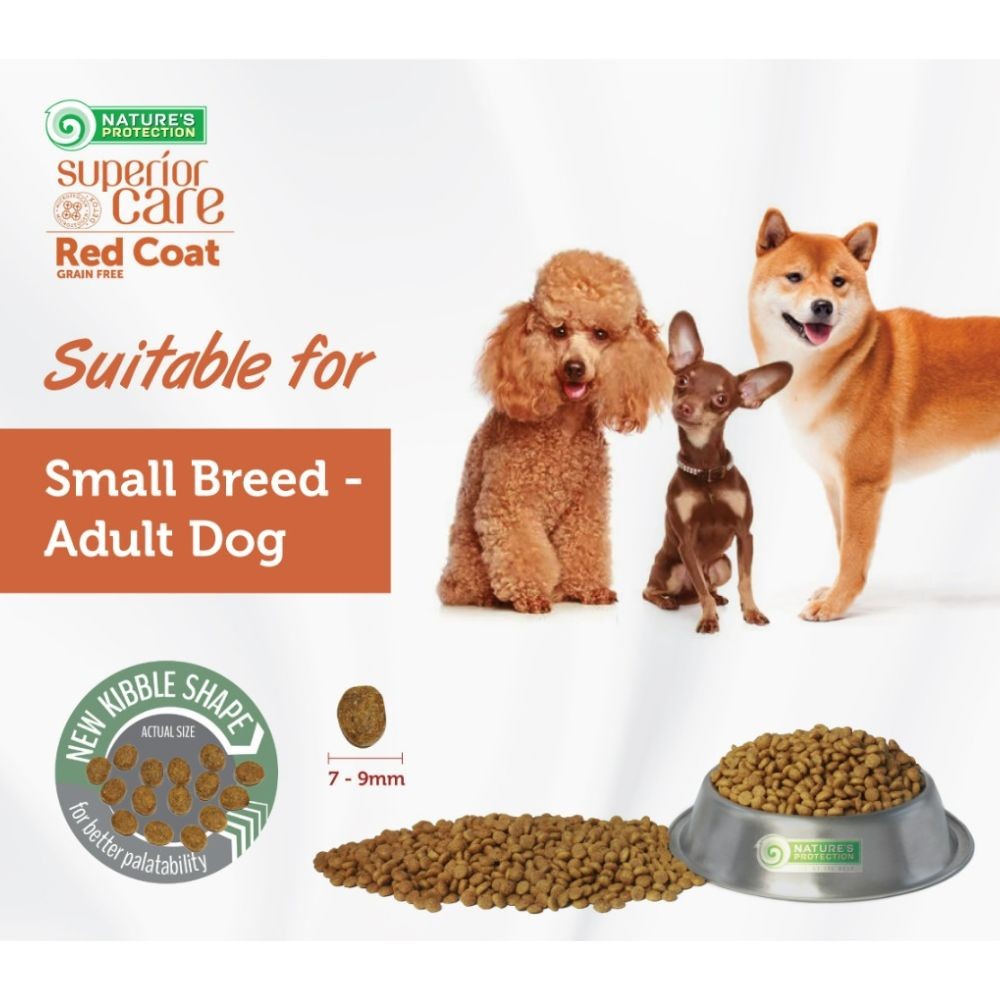 NATURE'S PROTECTION SUPERIOR CARE RED COAT LAMB ADULT SMALL BREED 1.5KG DRY DOG FOOD image 3